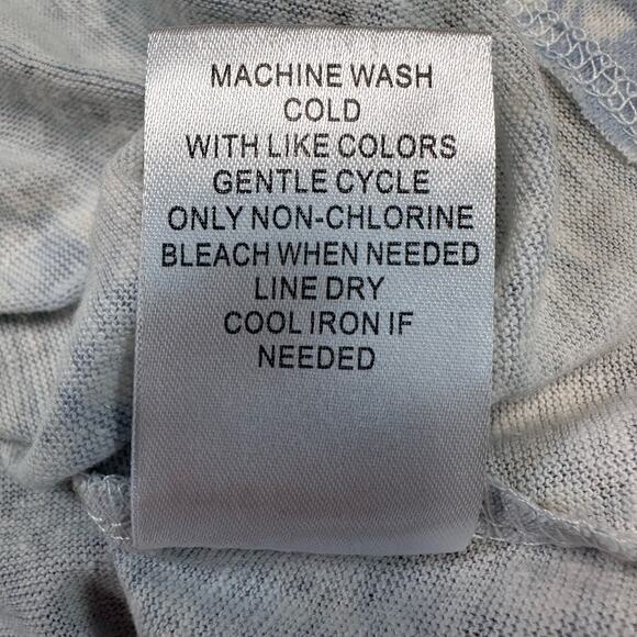 Como Vintage Blue Floral Tank Blouse Womens XS Sleeveless Ruffled Button Front - Picture 9 of 9